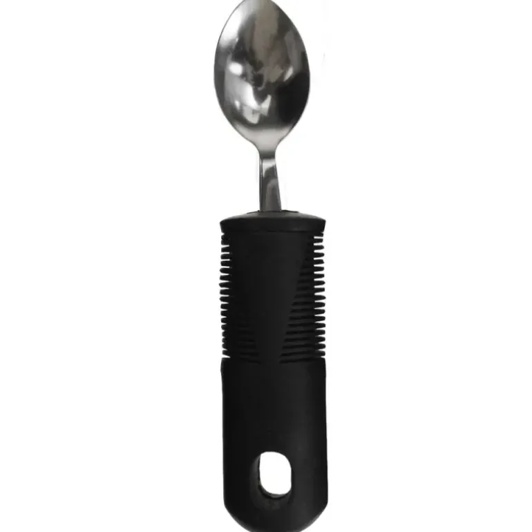 Couverts ergonomiques senior manche épais plastique - Set 4 pièces