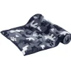 Couverture en fibre polaire grise 100x70 cm