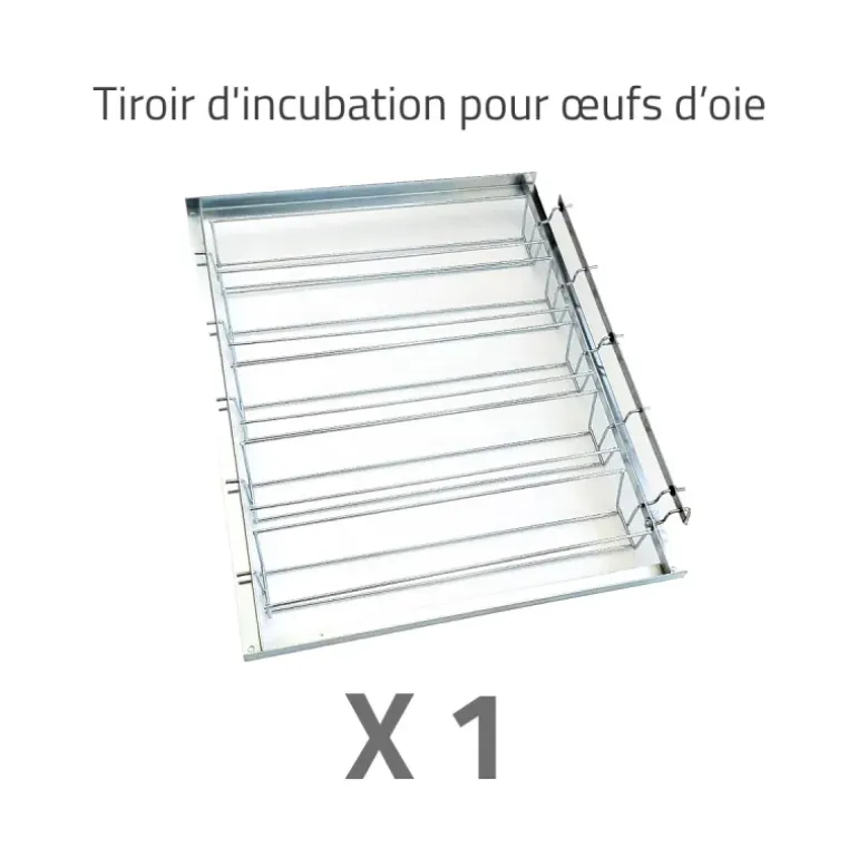 Couveuse + 1 Tiroir de caille à poule + 1 Tiroir oeufs oie - paon -dinde + 1 Panier d'éclosion + 1 Kit humidification