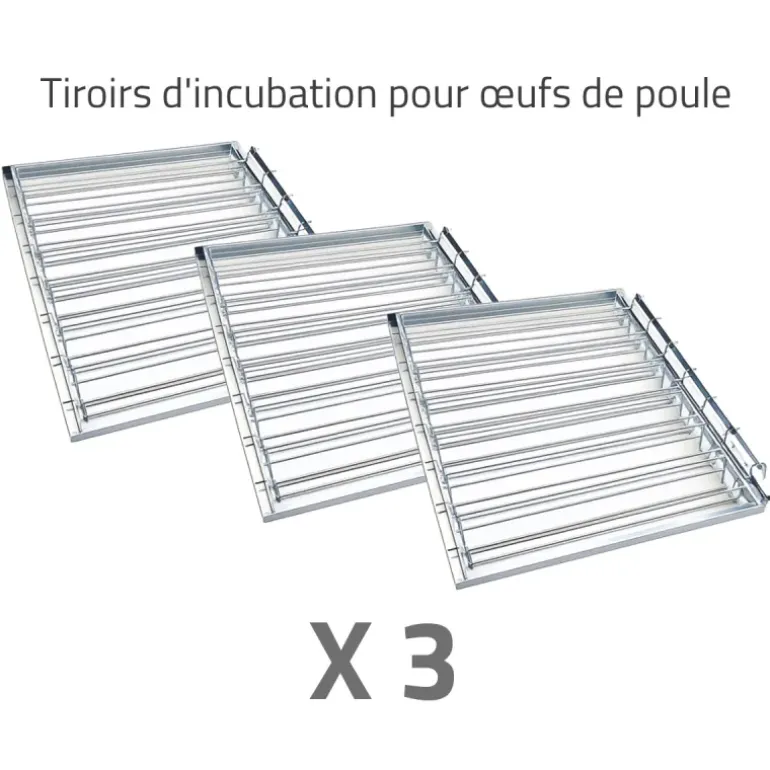 Couveuse + 3 Tiroirs de caille à poule
