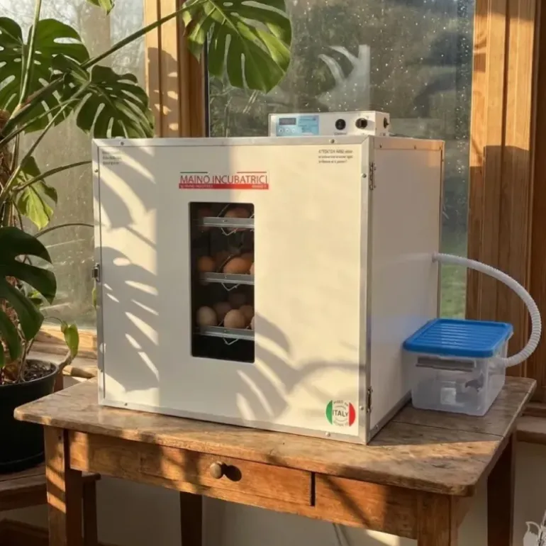 Couveuse + 3 Tiroirs de caille à poule + 1 Panier d'éclosion + 1 Kit humidification