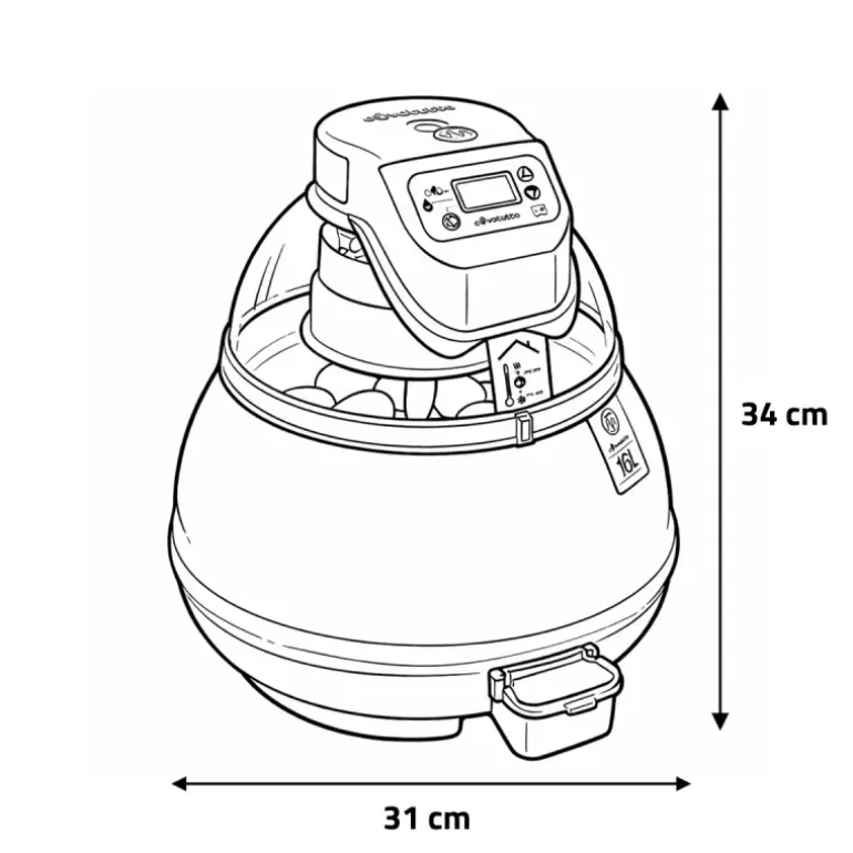 Couveuse automatique Novital Covatutto 16L Pro