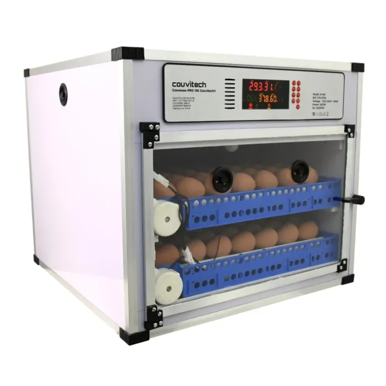 Couveuse Automatique PRO Couvitech® 136 Œufs - Incubation Haute Performance