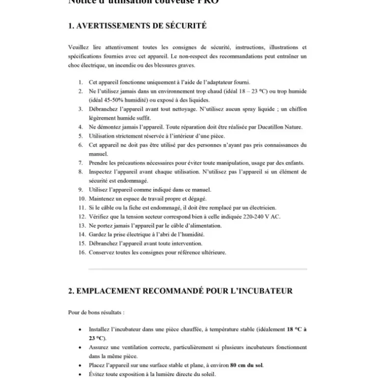 Couveuse Automatique PRO Couvitech® 272 œufs - Incubation Haute Performance