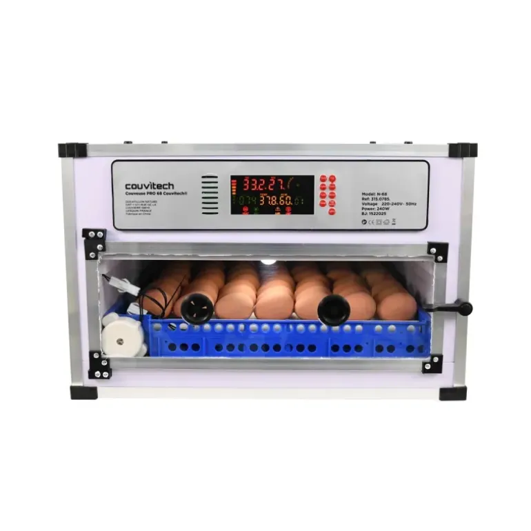 Couveuse Automatique PRO Couvitech® 68 œufs - Incubation Haute Performance