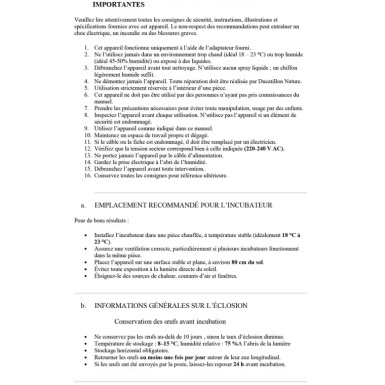 Couveuse Automatique SP Couvitech® 36 Œufs - Incubation Professionnelle et Fiable