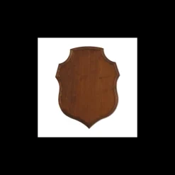 Écusson chasse trophée chêne ciré 2 tailles