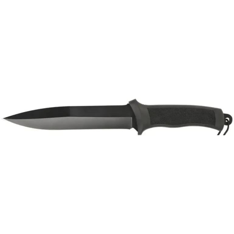 Dague lame acier inox 420A 18cm manche antidérapant blister
