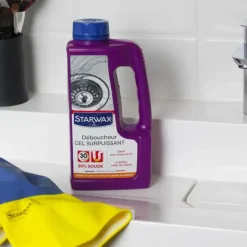 Déboucheur gel surpuissant soude caustique 30% 1L Starwax