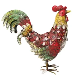 Décoration Coq en Métal - 44x15x45 cm