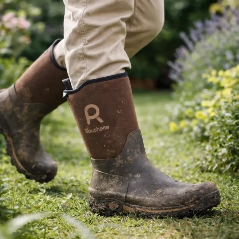 Demi bottes Clean Garden souples imperméables marron 40 à 47