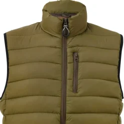Doudoune sans manche polyamide kaki M à 2XL