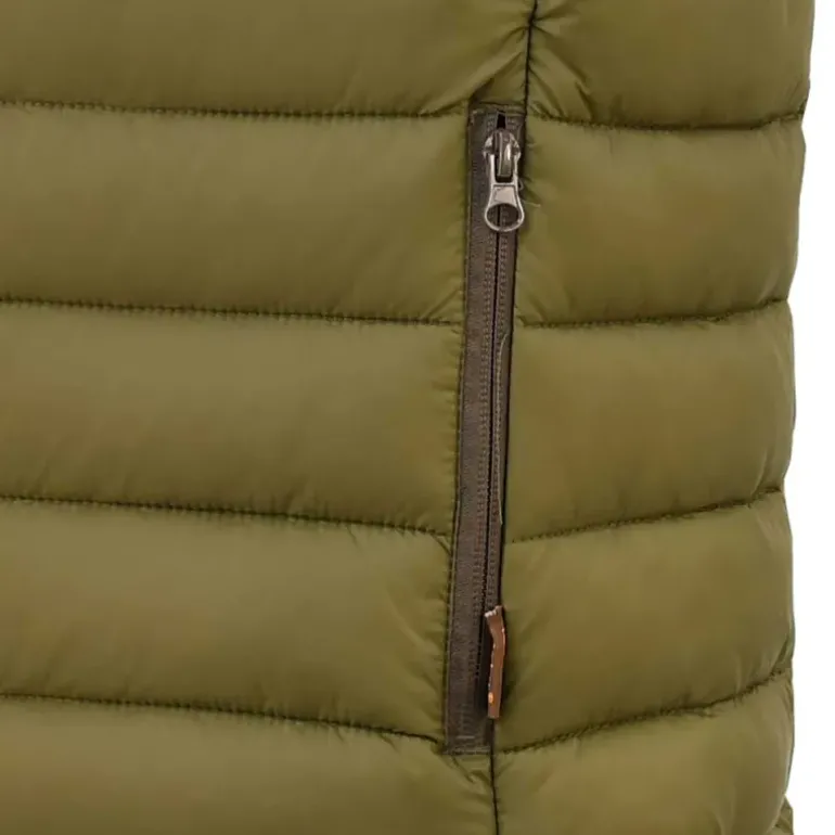 Doudoune sans manche polyamide kaki M à 2XL