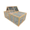Enclos en bois 2 portes latérales 200 x 115 x 75 cm