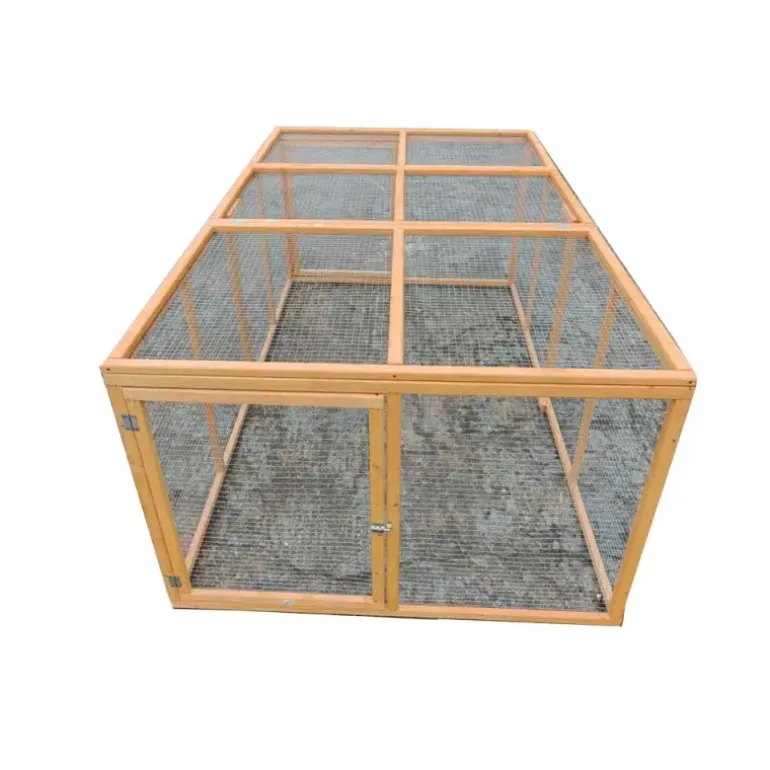 Enclos en bois 2 portes latérales 200 x 115 x 75 cm