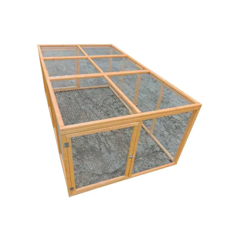 Enclos en bois 2 portes latérales 200 x 115 x 75 cm
