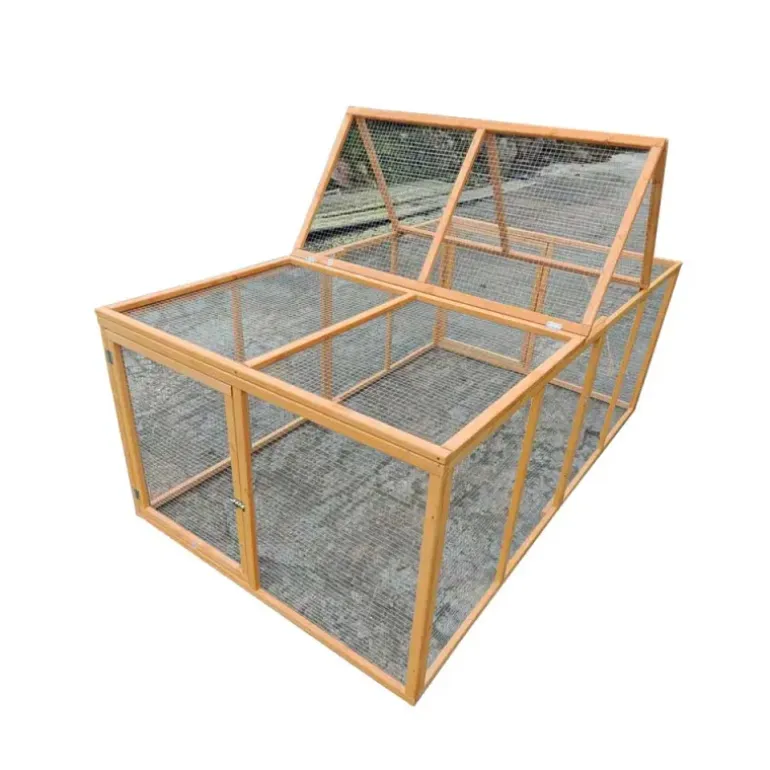 Enclos en bois 2 portes latérales 200 x 115 x 75 cm