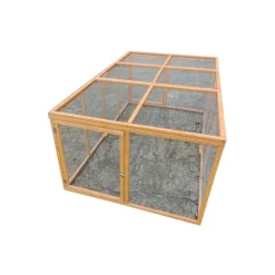 Enclos en bois 2 portes latérales 200 x 115 x 75 cm