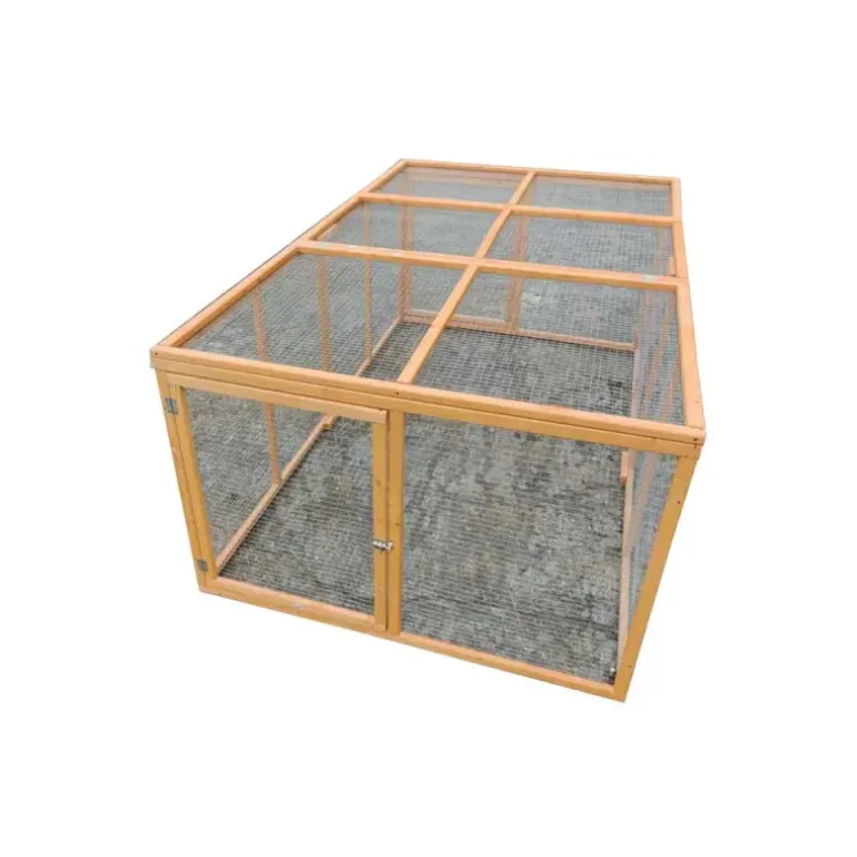 Enclos en bois 2 portes latérales 200 x 115 x 75 cm