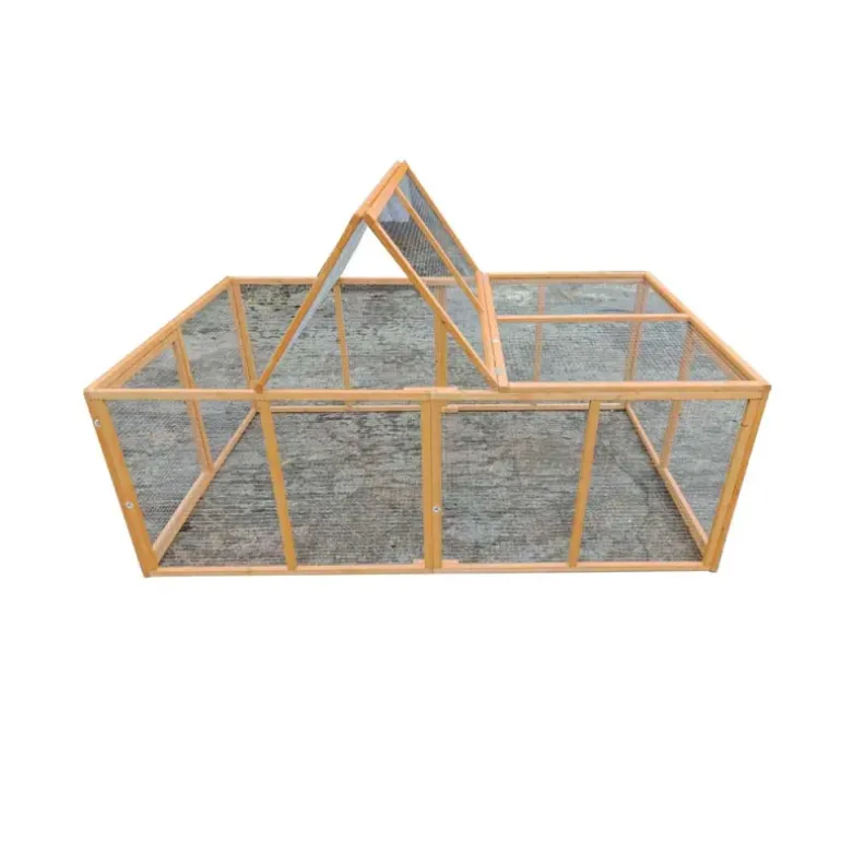 Enclos en bois 2 portes latérales 200 x 115 x 75 cm