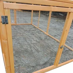 Enclos en bois 2 portes latérales 200 x 115 x 75 cm
