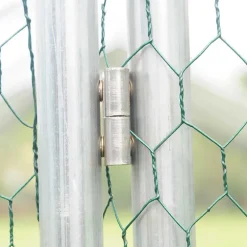 Enclos pour volailles 12m² - Structure galvanisée 4x3x2m