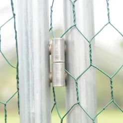 Enclos pour volailles 6x3x2m - 18m² en tube galvanisé et toile PE imperméable