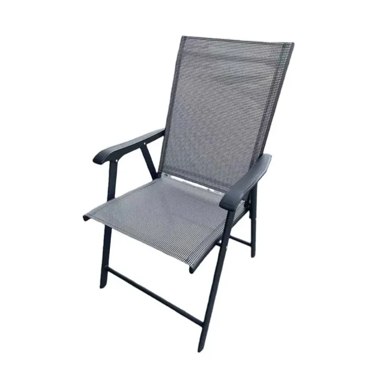 Ensemble Apéro 5 Pièces - Table + 4 Chaises Pliables en Acier et Textilène