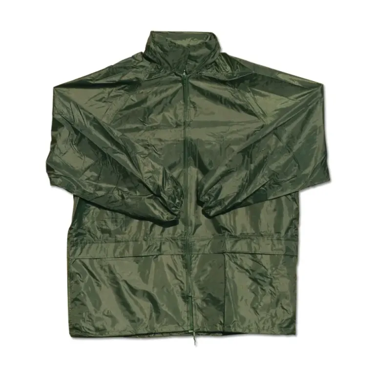 Ensemble pluie coupe vent imperméable polyester kaki M à 3XL