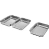 Ensemble pour paner inox 430 - 20,5x15,5x3cm empilable