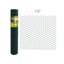 Filet Hexa Plasti Vert - Maille 13 - Hauteur 1m - 25m linéaires