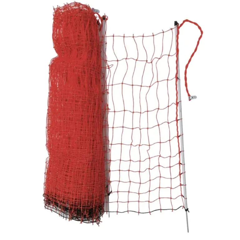 Filet volaille orange H110 cm Longueur 25m avec porte