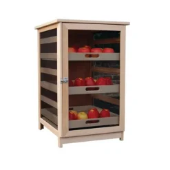 Fruitier & Légumier en Bois 3 Tiroirs - 50x59x81cm