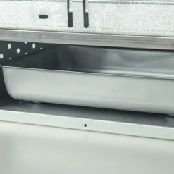 Fumoir viande et poisson H75 cm acier aluminisé porte coulissante