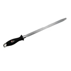 Fusil aiguiseur de couteau lame inox diamant mèche ovale 28cm