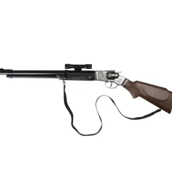 Fusil Rifle cowboy 8 coups métal crosse bois enfant 60cm