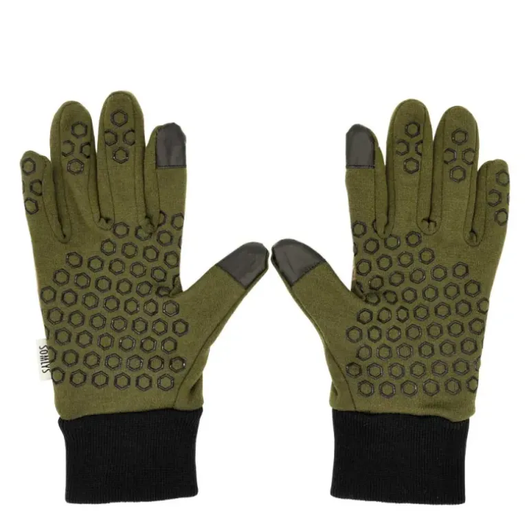 Gants anti-glisse déperlant polyester camo forest kaki 8 et 9