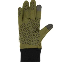 Gants anti-glisse déperlant polyester camo forest kaki 8 et 9