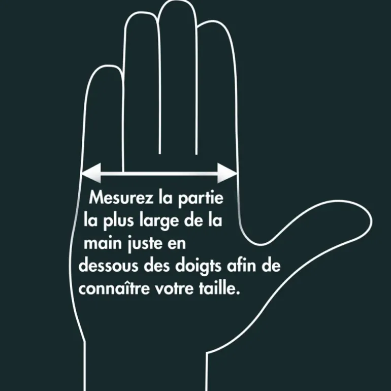 Gants étanches anti transpiration nylon fibres bambou noir 7 à 9