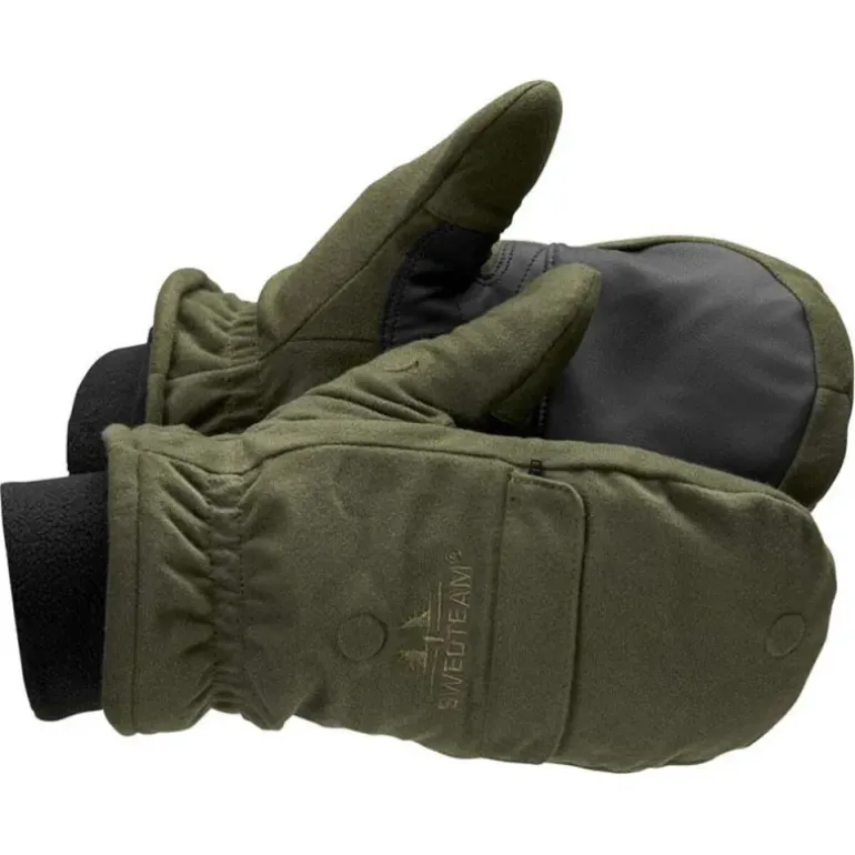 Gants-moufles capuchon amovible thinsulate polyester kaki S à 2XL