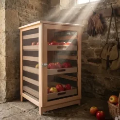 Garde manger en bois pour fruits et légumes largeur 50 cm