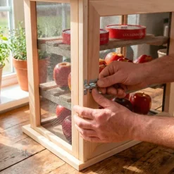 Garde manger en hêtre pour fruits et légumes hauteur 40 cm