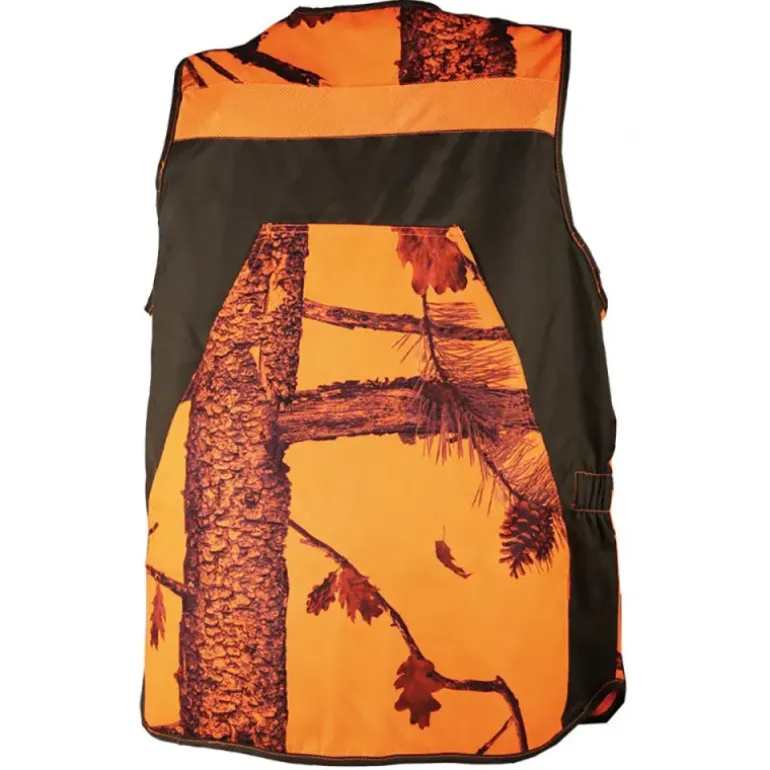 Gilet Classy déperlant polyester nylon camo orange vert S à 4XL
