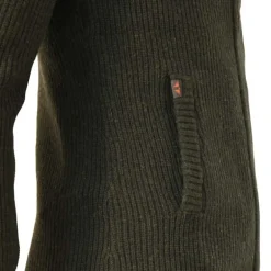 Gilet femme Shirley col montant laine vert loden XS à 3XL