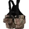 Gilet harnais de chasse adaptable multi poches camo roseaux