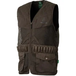 Gilet Treeland marron déperlant 20 cartouchières