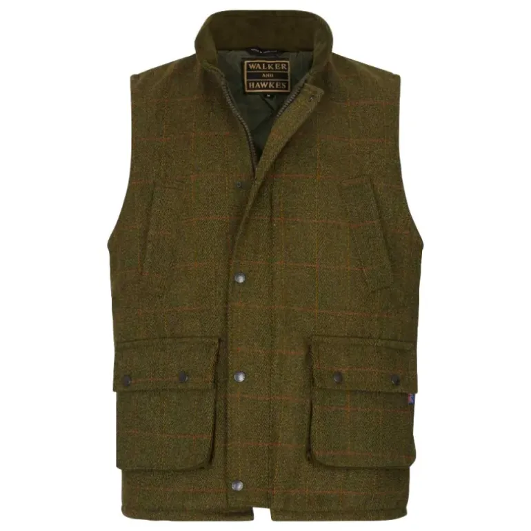 Gilet Walker and Hawkes Barington Shooting Vert Laine