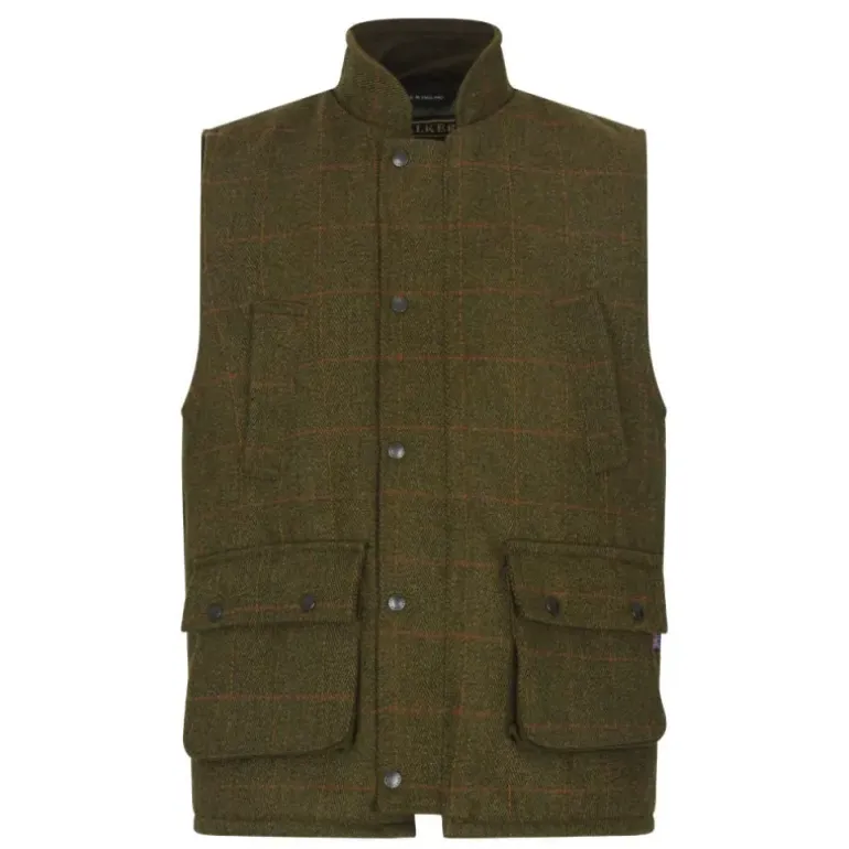 Gilet Walker and Hawkes Barington Shooting Vert Laine