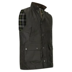 Gilet Walker and Hawkes Winchester Vert Coton Ciré