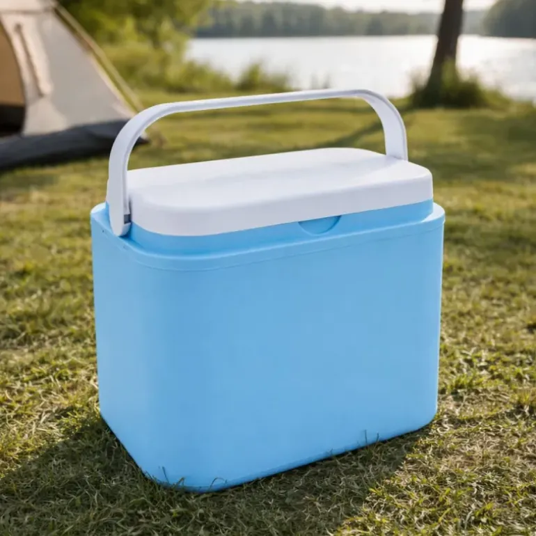 Glacière 10L Bleue - Intérieur Blanc - Plastique Rigide